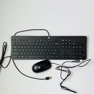 HP Black Keyboard and Mouse Set